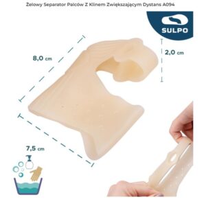 Haluksy - Separator A094_S 1szt żelowy separator palców z klinem zwiększającym dystans
